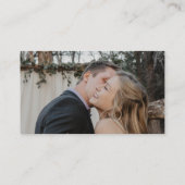 Carte D'accompagnement Détails mariage moderne QR code photo (Dos)