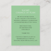 Carte D'accompagnement détails mariage tulipes blanches bouquet monogramm (Dos)