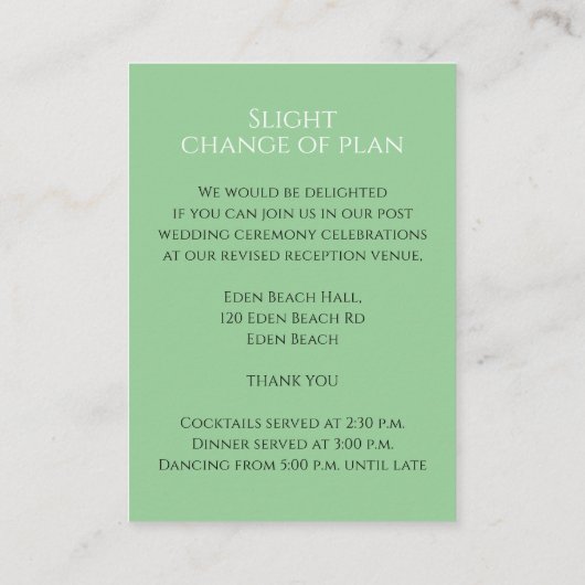 Carte D'accompagnement détails mariage tulipes blanches bouquet monogramm (Dos)