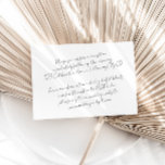 Carte D'accompagnement Détails minimalistes de Mariage moderne et chic<br><div class="desc">Il s'agit d'une carte moderne minimaliste de détails mariage, avec un design ultra minimaliste et élégant. Modifiez tous les libellés et toutes les couleurs de police et d'arrière - plan. // Pour les articles correspondants, visitez la collection "BRITT" dans le magasin Sincerely By Nicole Zazzle. * Si vous aimez ce...</div>