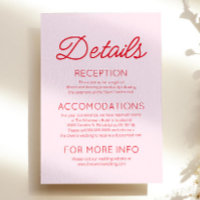 Détails minimalistes minimalistes du Mariage rose