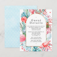 Détails pour les invités d'un mariage estival sur