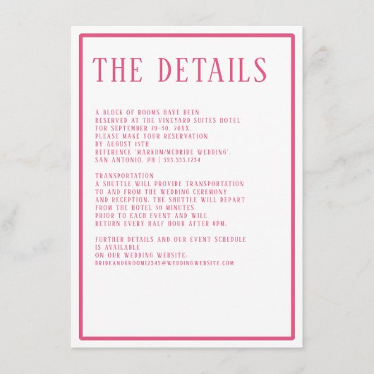 Carte D'accompagnement Détails Simple moderne couleur gras Hexagon Géomét (Devant)