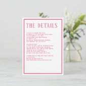 Carte D'accompagnement Détails Simple moderne couleur gras Hexagon Géomét (Debout devant)