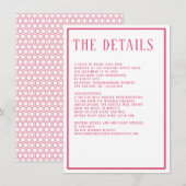 Carte D'accompagnement Détails Simple moderne couleur gras Hexagon Géomét (Devant / Derrière)