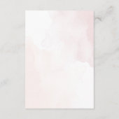 Carte D'accompagnement Détails simples du Mariage botanique rustique (Dos)