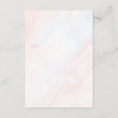 Carte D'accompagnement Détails simples du Mariage botanique rustique (Dos)