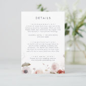 Carte D'accompagnement Détails simples sur les Mariages floraux (Debout devant)