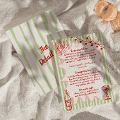 Carte D'accompagnement Détails sur l'amusant Mariage original peint à la