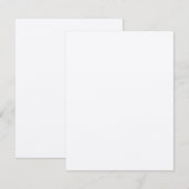 Carte D'accompagnement Détails sur le Mariage blanc de papier Kraft 4,25  (Devant / Derrière)