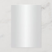 Carte D'accompagnement Détails sur le Mariage blanc élégant (Dos)