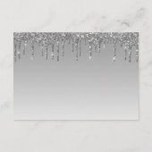 Carte D'accompagnement Détails sur le Mariage de Parties scintillant à go (Dos)