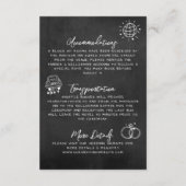 Carte D'accompagnement Détails sur le Mariage lunaire du tableau de bord (Dos)