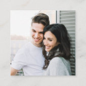 Carte D'accompagnement Détails sur le Mariage photo Sage vert intemporel (Dos)