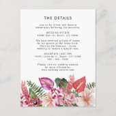 Carte D'accompagnement Détails tropicaux (Devant)