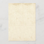 Carte D'accompagnement Détails vintage ancien Mariage Insérer (Dos)