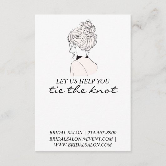 Carte D'accompagnement Détenteur de Élastique à cheveux Mariage promotion (Devant)