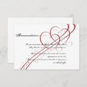 Carte D'accompagnement Deux coeurs en une seule insertion (Devant / Derrière)