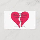 Carte D'accompagnement Deux demi-coeurs Joignez-vous en un (Dos)