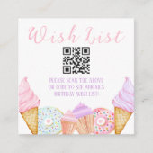 Carte D'accompagnement Deux doux anniversaire (Devant)