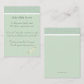 Carte D'accompagnement Deux Pois Dans Une Demande De Livre De Pois (Devant / Derrière)