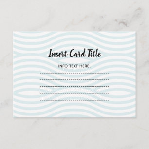 Carte D'accompagnement Deux poissons de moins dans les vagues insérer la