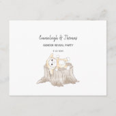 Carte D'accompagnement Deviner le nombre jeu moderne bébé éléphant (Dos)