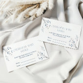 Carte D'accompagnement Devinez combien de baisers - Botanique Florale Ble