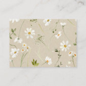 Carte D'accompagnement Devinez combien de baisers Daisy Fête des mariées  (Dos)