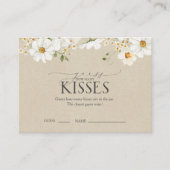 Carte D'accompagnement Devinez combien de baisers Daisy Fête des mariées  (Devant)