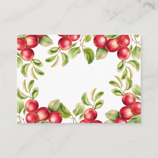 Carte D'accompagnement Devinez combien de baisers Fête des mariées Apple  (Dos)