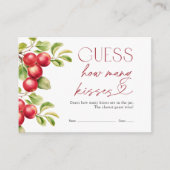 Carte D'accompagnement Devinez combien de baisers Fête des mariées Apple  (Devant)
