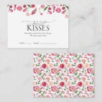 Devinez combien de baisers Fête des mariées rose j