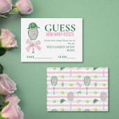 Carte D'accompagnement Devinez combien de baisers Jeu de Baby Shower Mari