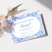 Carte D'accompagnement Devinez combien de baisers Jeu Victoria Quelque ch