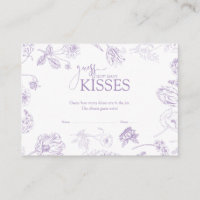 Devinez combien de baisers Lavender Fête des marié
