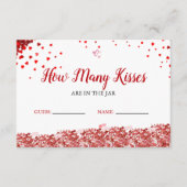 Carte D'accompagnement Devinez combien de Baisers sont dans le bocal Douc (Devant)