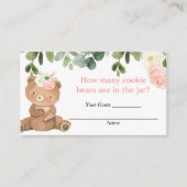 Carte D'accompagnement Devinez combien de biscuits les ours insèrent baby (Devant)