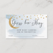 Carte D'accompagnement Devinez combien de bleu sur la lune Guess Card (Devant)