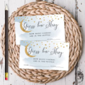 Carte D'accompagnement Devinez combien de bleu sur la lune Guess Card