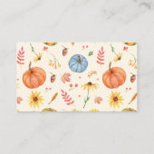 Carte D'accompagnement Devinez combien de bonbons Baby shower Citrouille  (Dos)