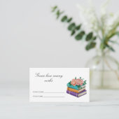 Carte D'accompagnement Devinez combien de bouchons de douche nuptiale Liv (Debout devant)