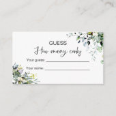 Carte D'accompagnement Devinez combien de bouchons jeu de mariage (Devant)