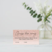 Carte D'accompagnement Devinez combien de bougies jeu de mariée en or ros (Debout devant)