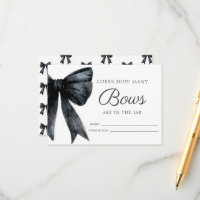 Devinez combien de Bows Black Fête des mariées jeu