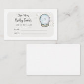 Carte D'accompagnement Devinez combien de Chaussettes bébé dans la Jar Gu (Devant / Derrière)