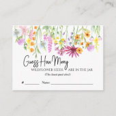 Carte D'accompagnement Devinez combien de Fleur sauvage Meadow Game Card (Devant)