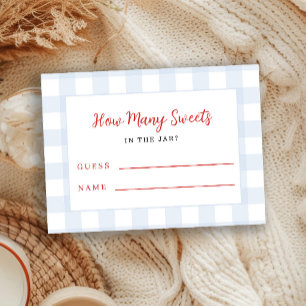 Carte D'accompagnement Devinez combien de Game Boy pour la baby shower