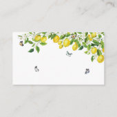 Carte D'accompagnement Devinez combien de gouttes de citron Fête des mari (Dos)