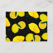 Carte D'accompagnement Devinez combien de gouttes de citron Jeu amusant n (Dos)